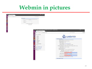 Webmin in pictures
23
 