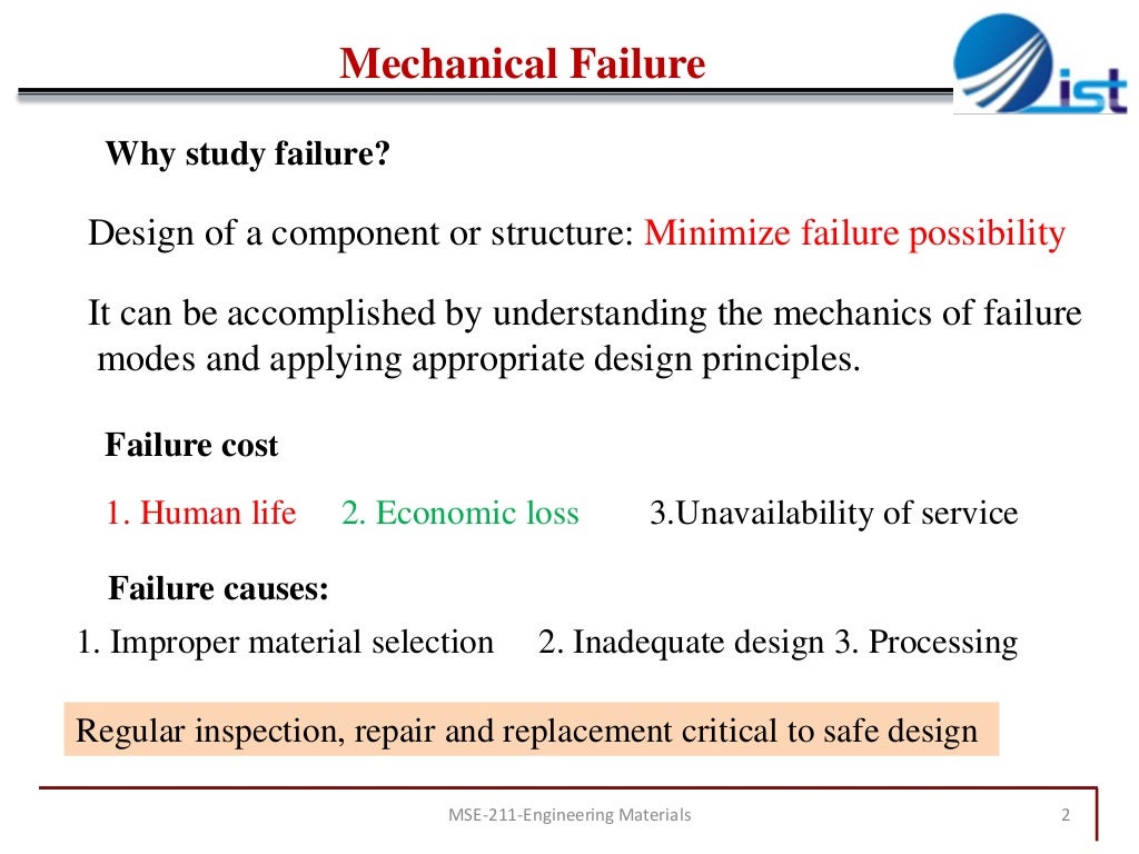 Chapter 8 mechanical failure