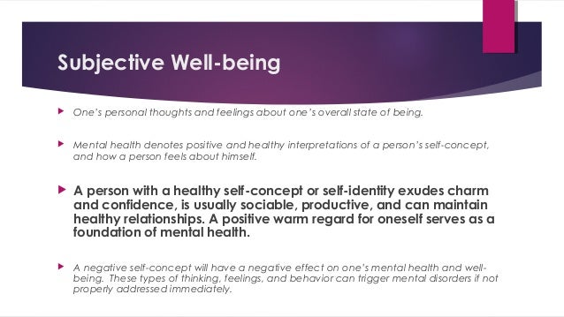 mental health and wellbeing