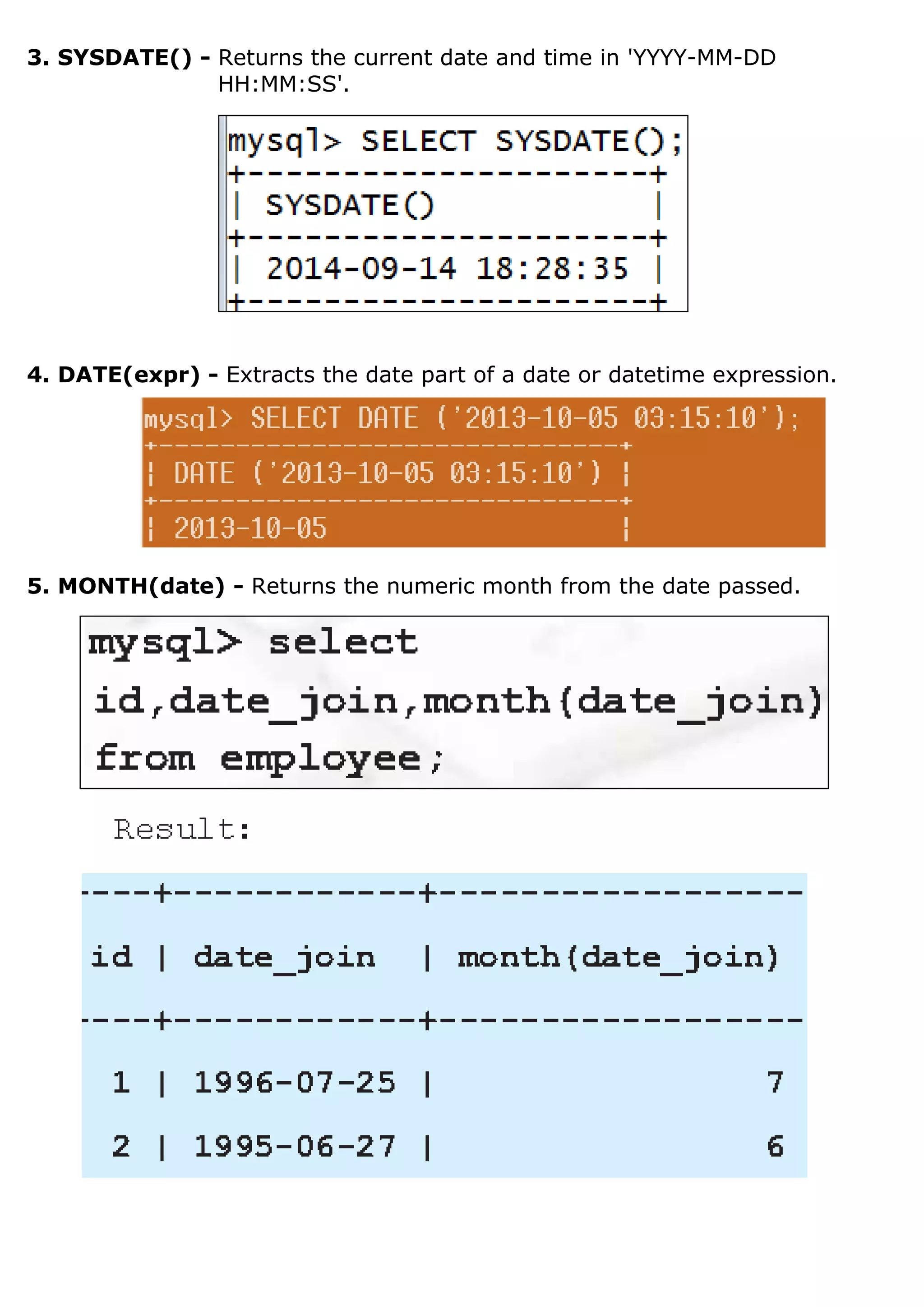 Chapter8 my sql revision tour | PDF