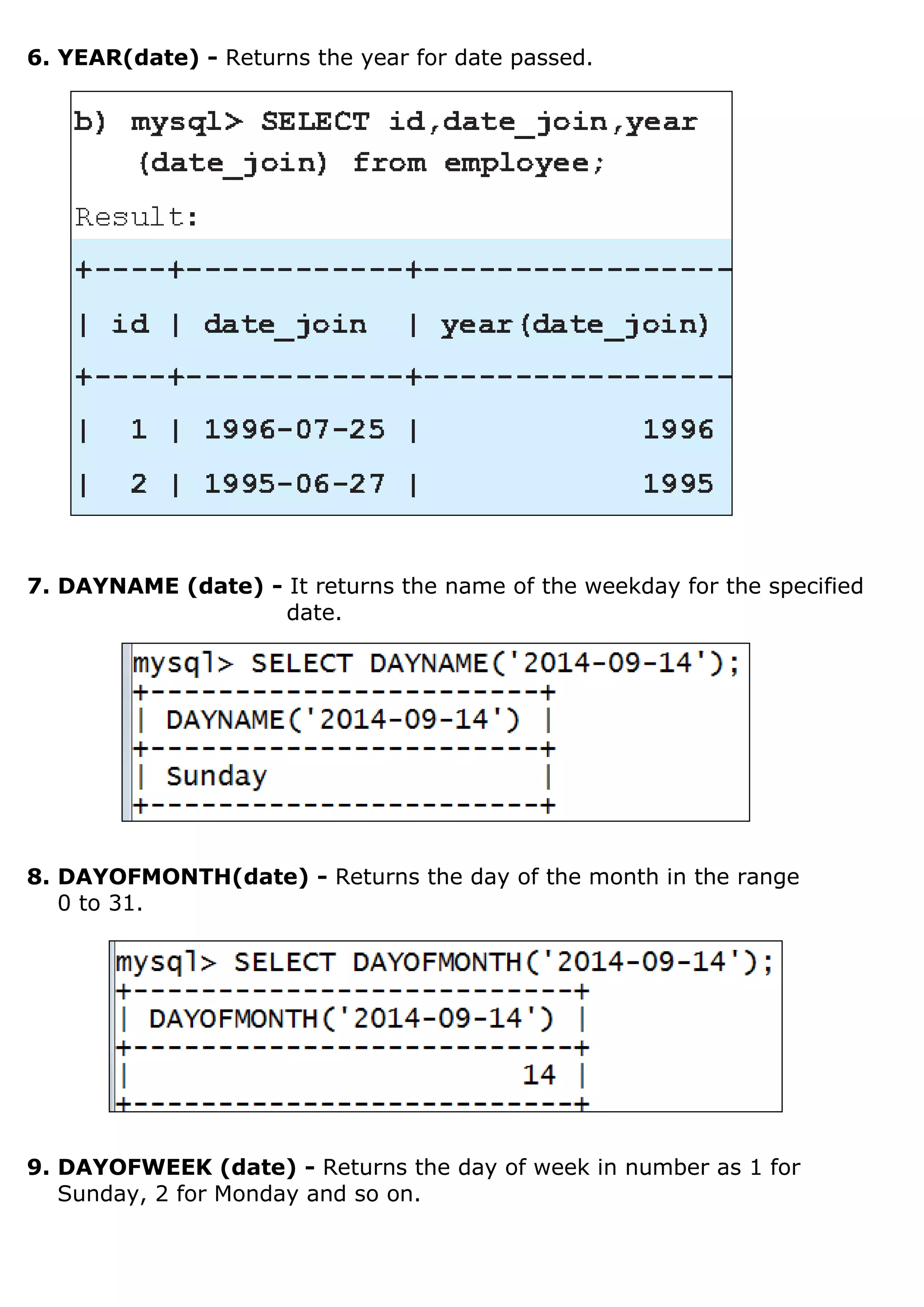 Chapter8 my sql revision tour | PDF