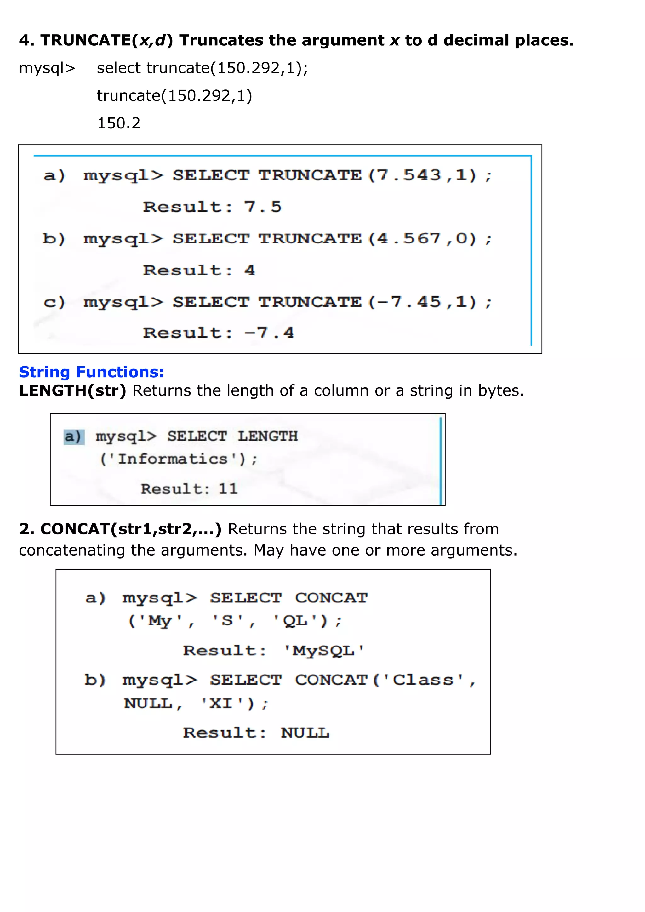 Chapter8 my sql revision tour | PDF