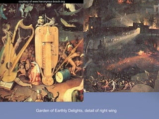 Garden of Earthly Delights, detail of right wing
 