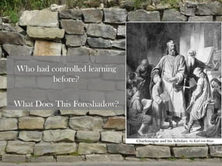 Who had controlled learning
        before?

What Does This Foreshadow?
 