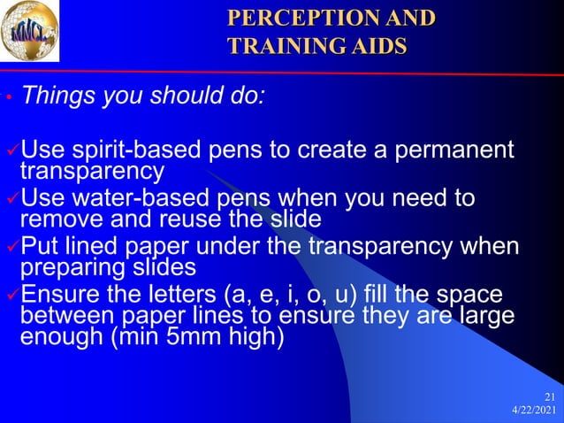 Chapter 8: Perception and Visual Aids | PPT