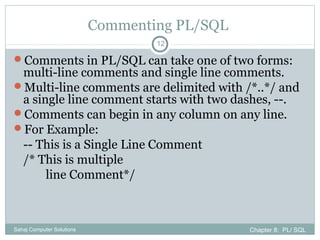 Chapter8 pl sql | PPT