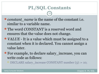 Chapter8 pl sql | PPT