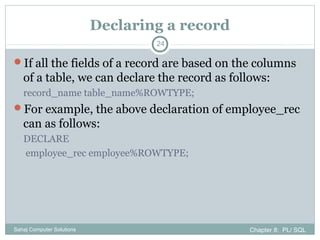 Chapter8 pl sql | PPT