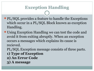 Chapter8 pl sql | PPT