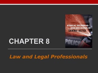 CHAPTER 8
Law and Legal Professionals
 