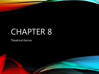 CHAPTER 8
Theatrical Genres
 