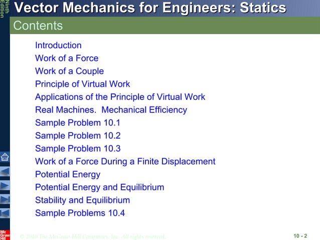 Chapter 8 Principle Of Virtual Work