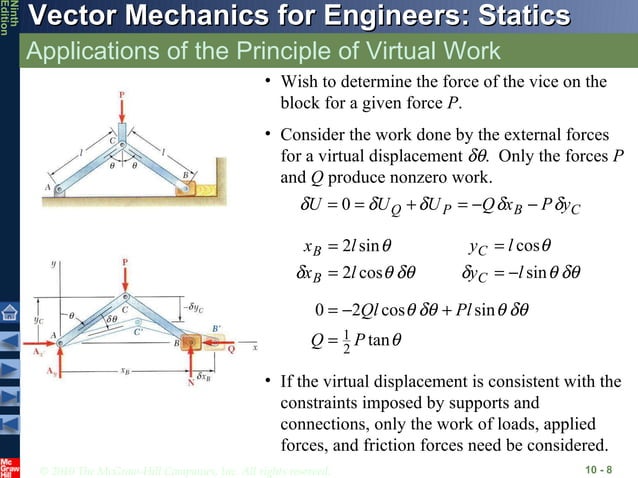Chapter 8 Principle Of Virtual Work