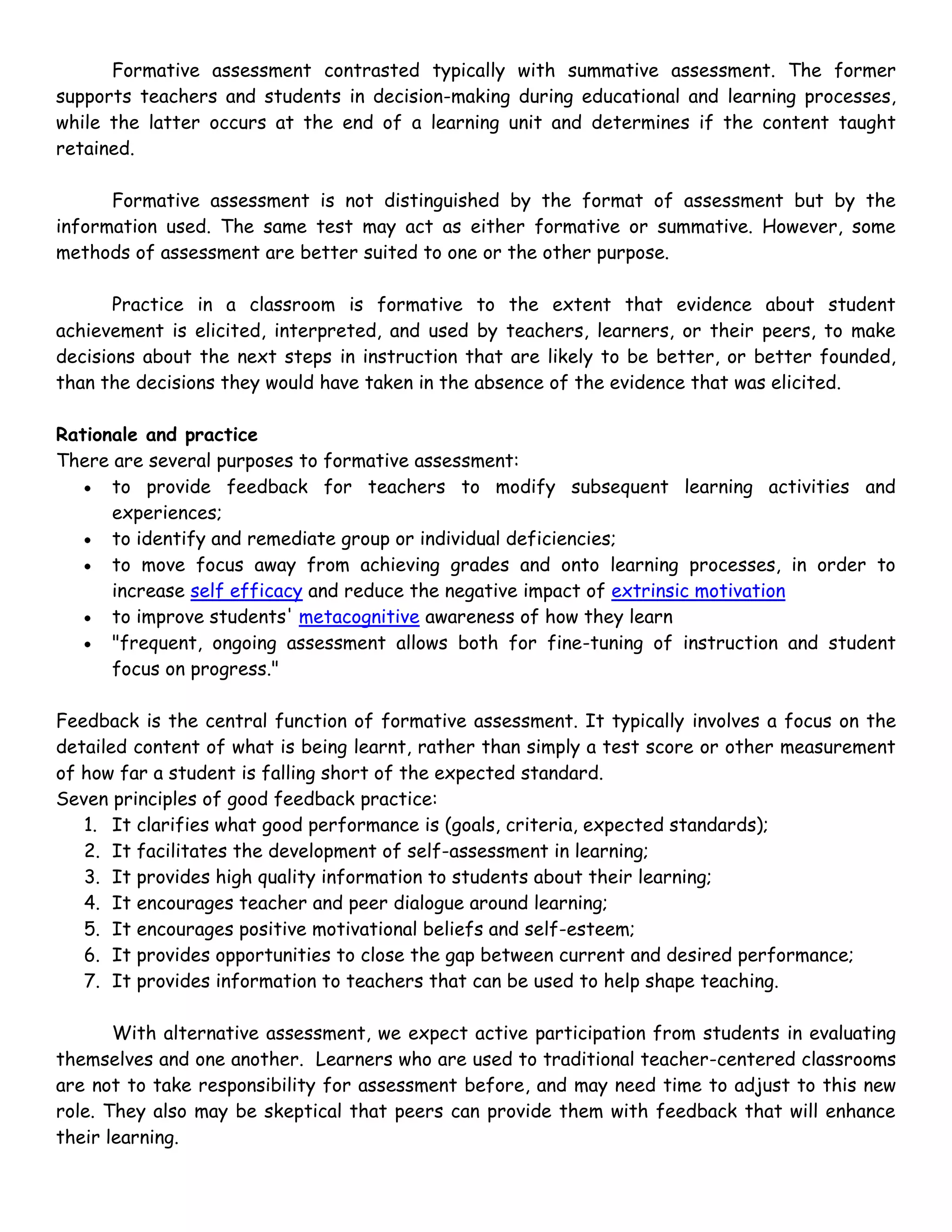 Level Formative Score Report Chapter 8 reporting by group 6 (autosaved) (autosaved) | DOCX