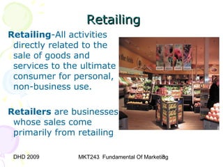 Chapter 8 (retailing) | PPT