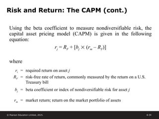 Chapter 8 Risk and Return.ppt finance ch | PPT