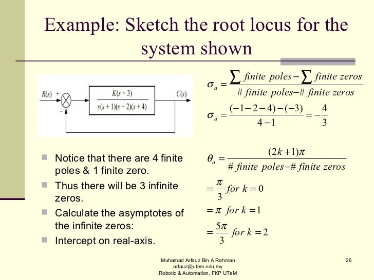 Chapter 8 Root Locus Techniques