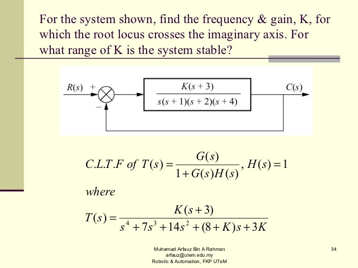 Chapter 8 Root Locus Techniques