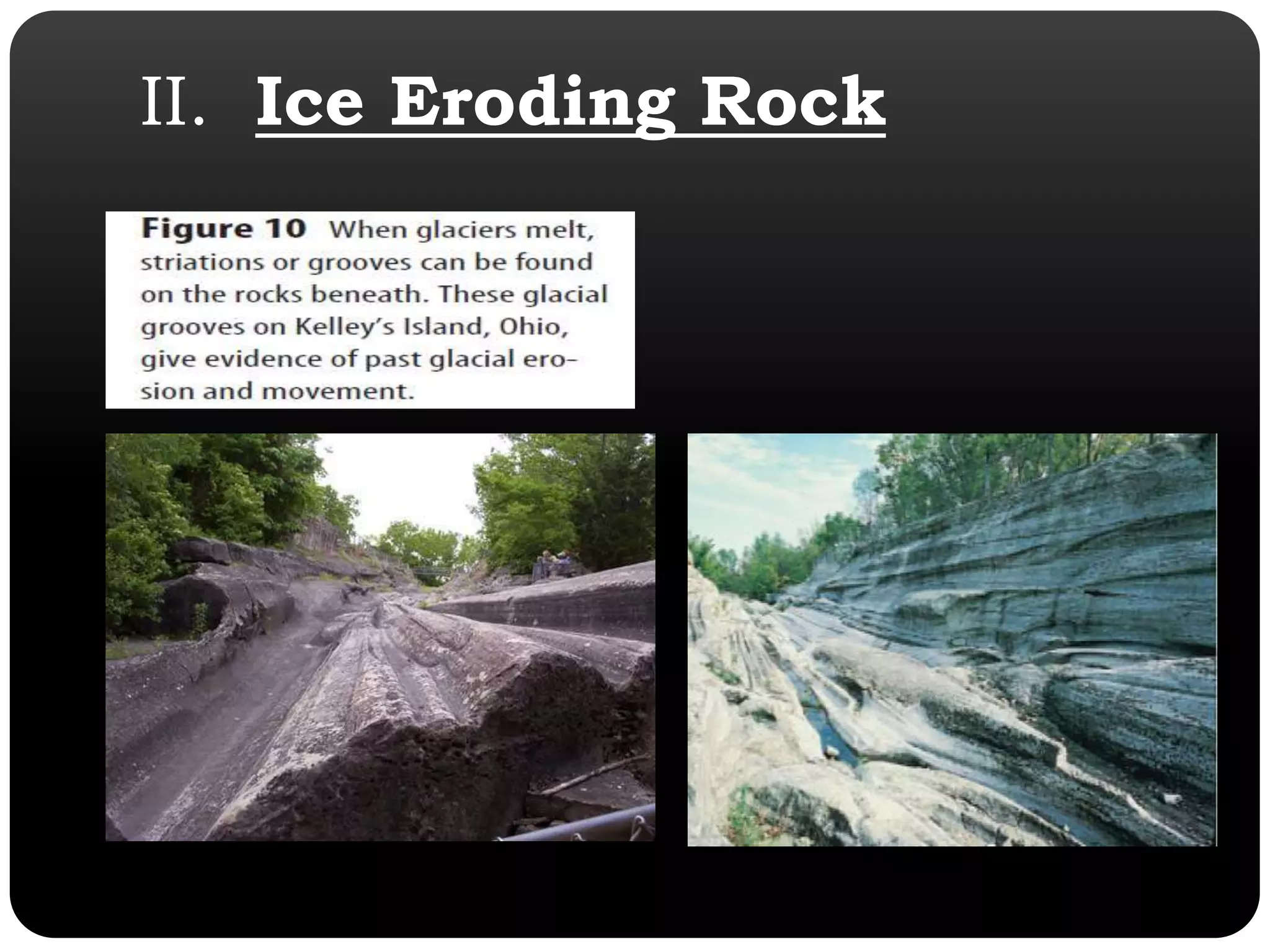 II.  Ice Eroding Rock