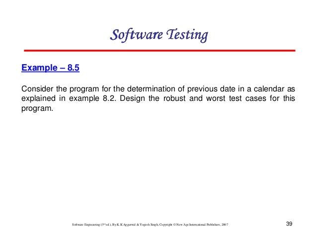 Chapter 8 Software Testing