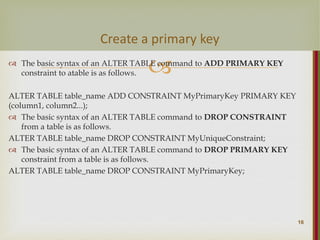 chapter 8 SQL.ppt | Databases | Computer Software and Applications