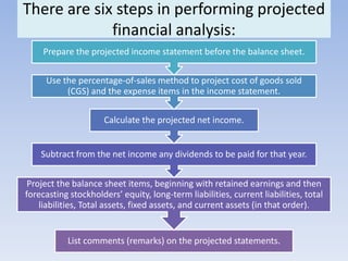 Using Projected Financial Statements STRATEGIC MANAGEMENTCH8: IMPLEMENTING STRATEGIES : MARKETING, FINANCE ...