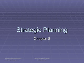 Strategic Planning Chapter 8 