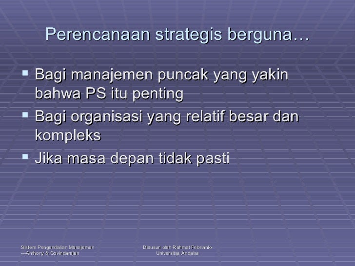 Chapter#8 strategic planning