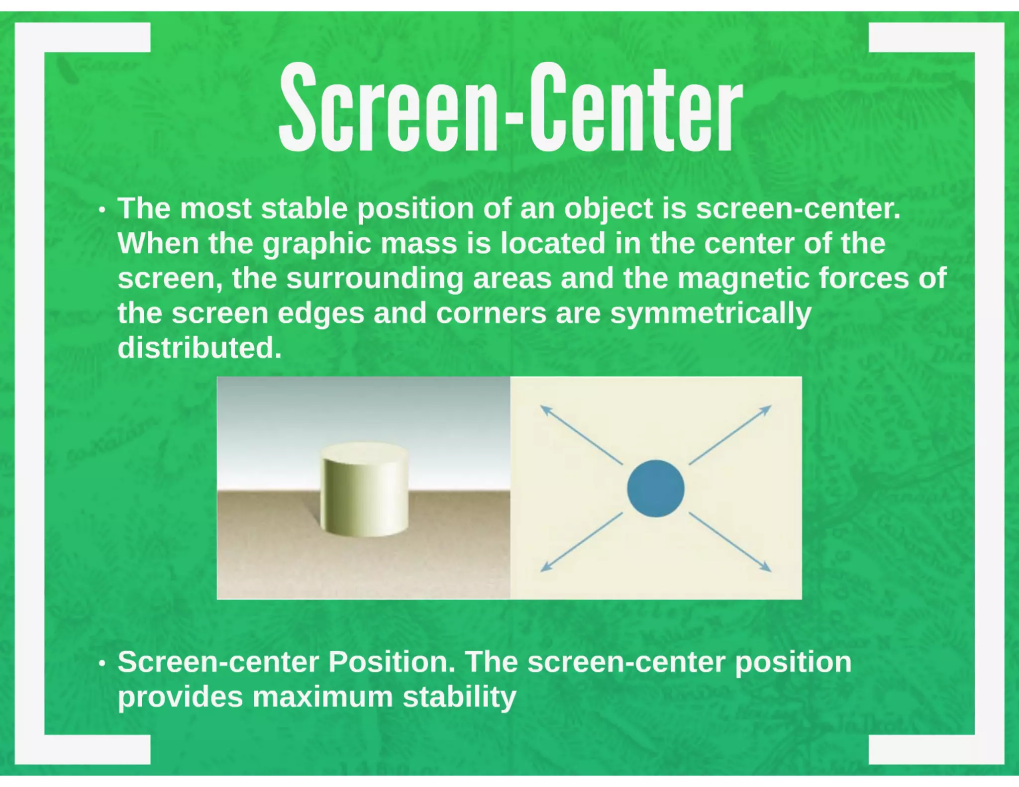 Chapter 8 structuring the two dimensional field interplay of screen forces