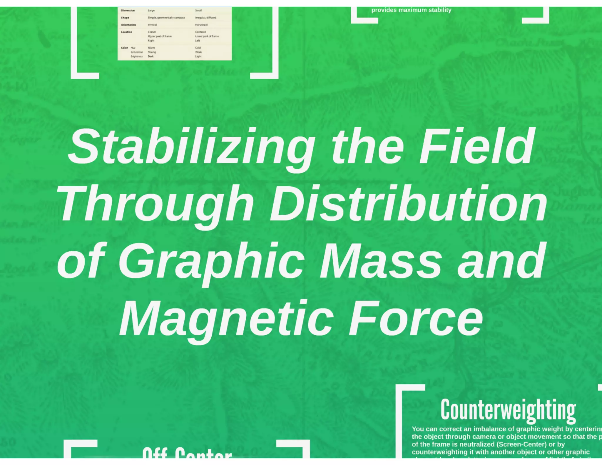Chapter 8 structuring the two dimensional field interplay of screen forces