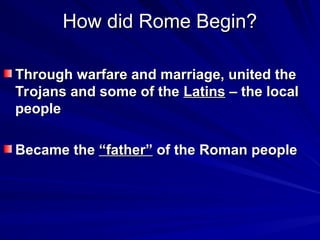 Chapter 8 The Rise of Rome Empires, Republic | PPT