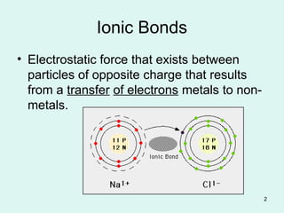 chapter_8_total.ppt chemical bonds, ionic, covalent and metallic bonds ...