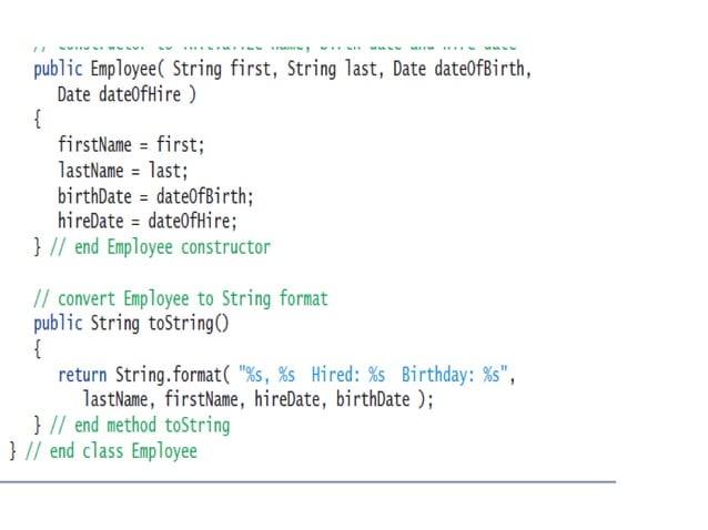 Advance example of Classes and object and programming with case study | PPT