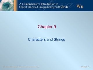 Chapter 9 Characters and Strings 