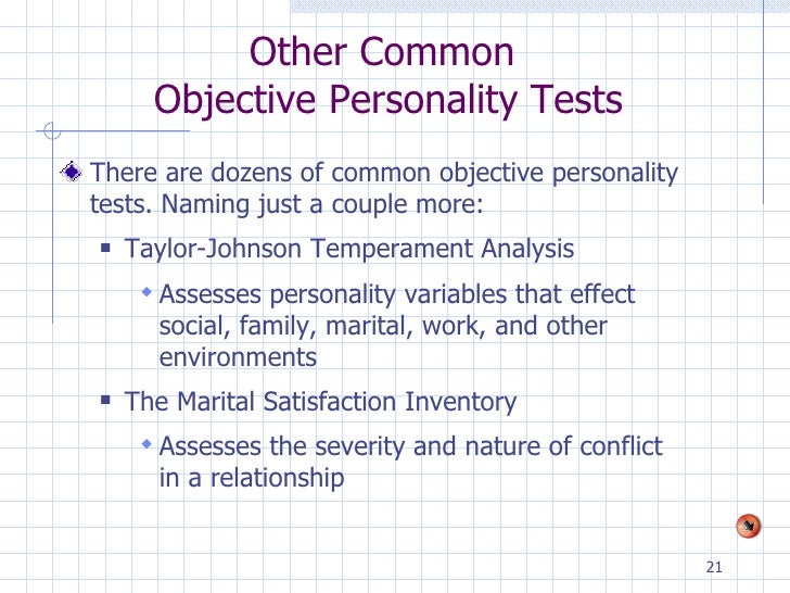 chapter 9 objective personality tests
