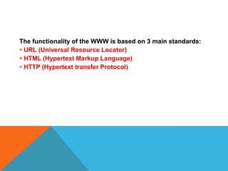 cables, routers, computers, and servers.