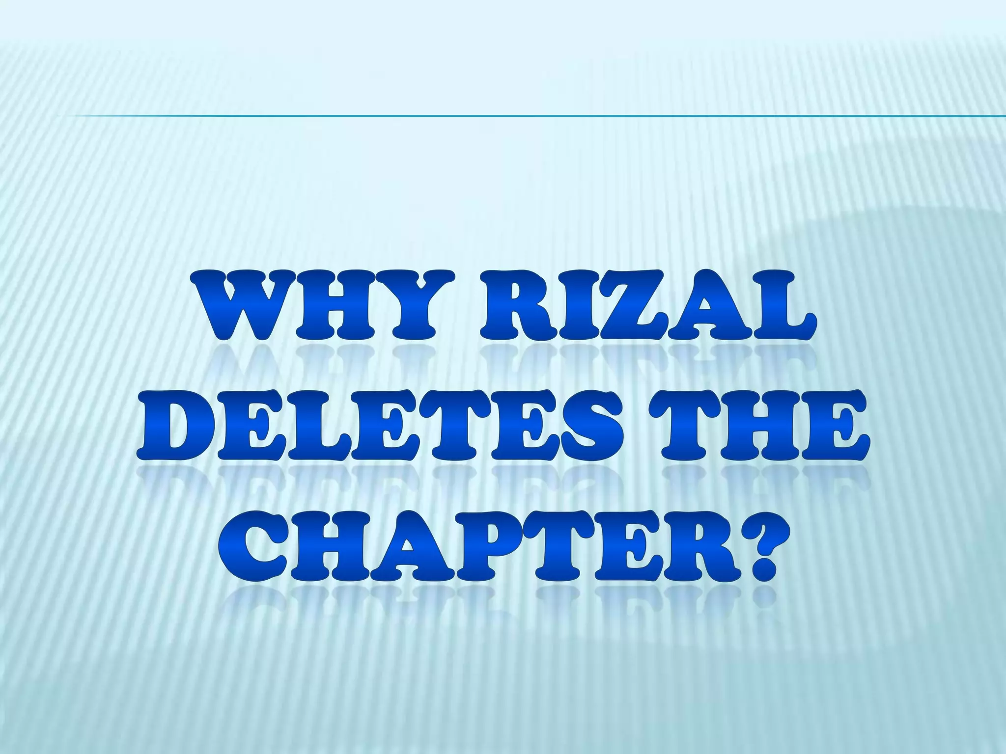 It should be recalled that Rizal was in dire financial situation in Berlin during the days when he was putting the finishing touches to the Noli.