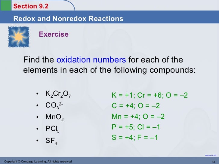 assign oxidation numbers to each element in this compound no n = o =