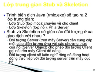 [Java] Khái niệm về RMI trong Java và cách sử dụng RMI | PPT