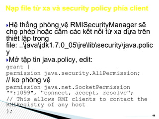[Java] Khái niệm về RMI trong Java và cách sử dụng RMI | PPT