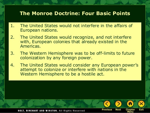 monroe doctrine essay