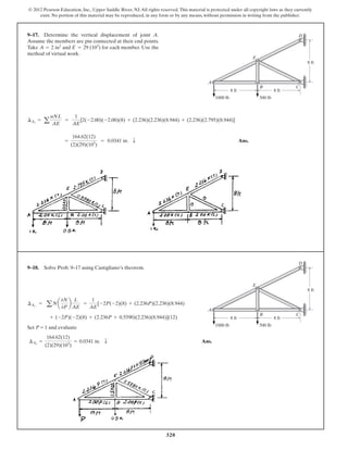 Structural Analysis (Solutions) Chapter 9 by Wajahat | PDF