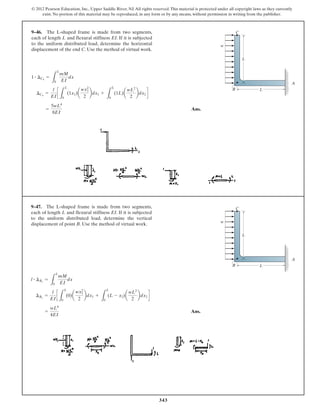 Structural Analysis (Solutions) Chapter 9 by Wajahat | PDF