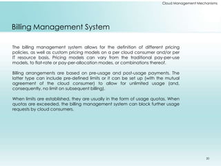 Cloud Management Mechanisms | PPTX