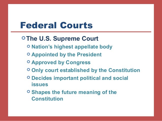 what is the only court established by the constitution