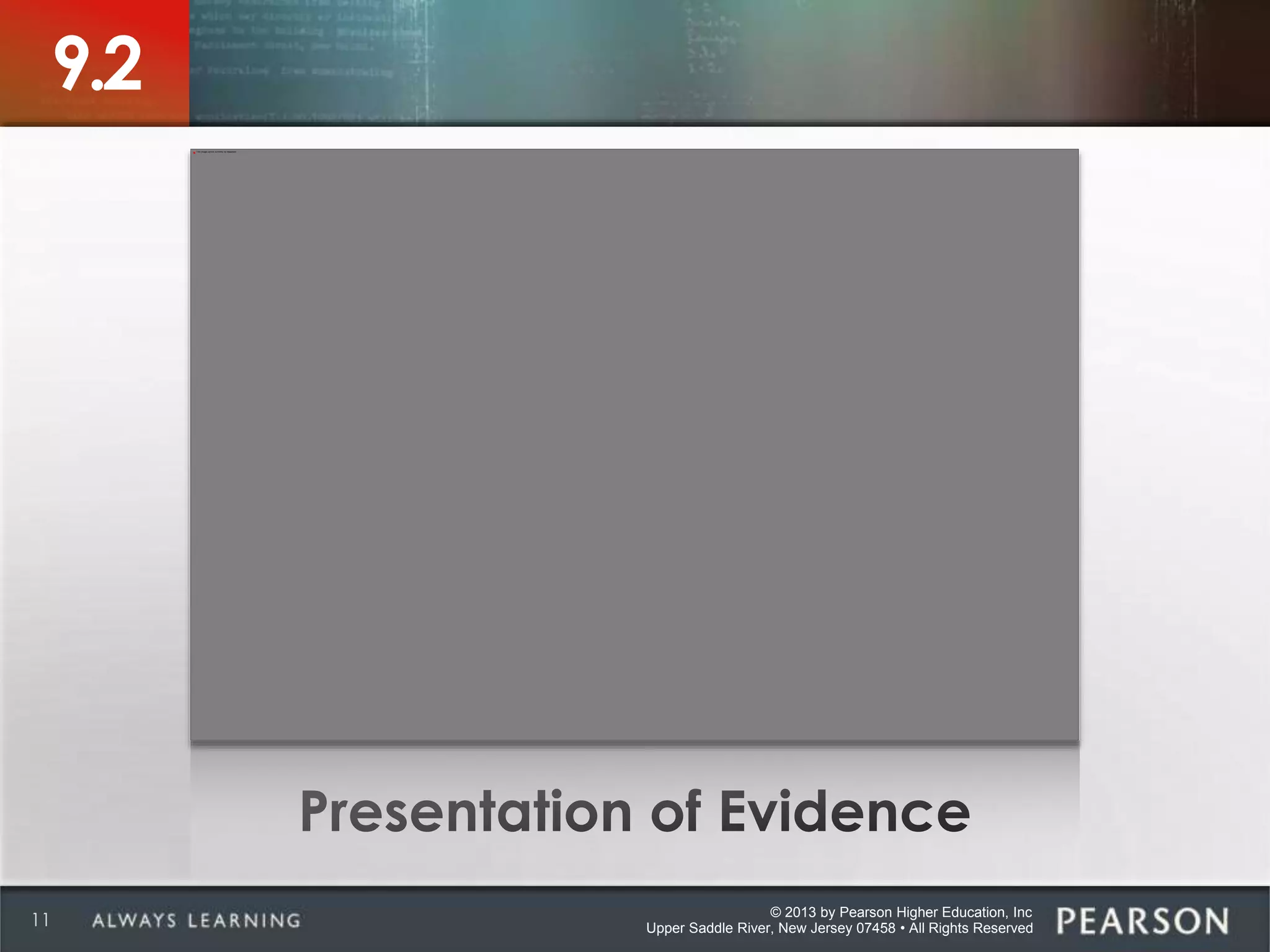 © 2013 by Pearson Higher Education, Inc
Upper Saddle River, New Jersey 07458 • All Rights Reserved11
9.2
 