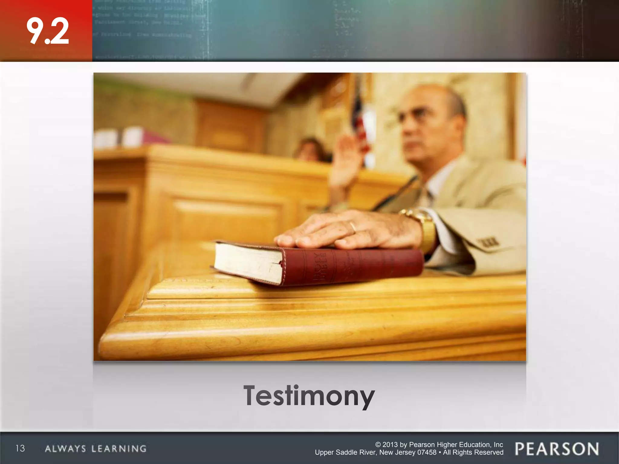 © 2013 by Pearson Higher Education, Inc
Upper Saddle River, New Jersey 07458 • All Rights Reserved13
9.2
 