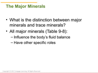 Chapter 9: Water and the Minerals | PPT