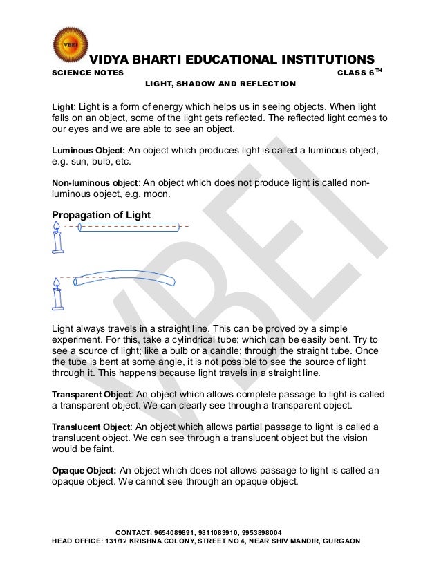 chapter 9 light shadow and reflection 9 2 reflections form g