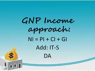 Gnp Using Income Approach Problem National Income Accounting | PPTX